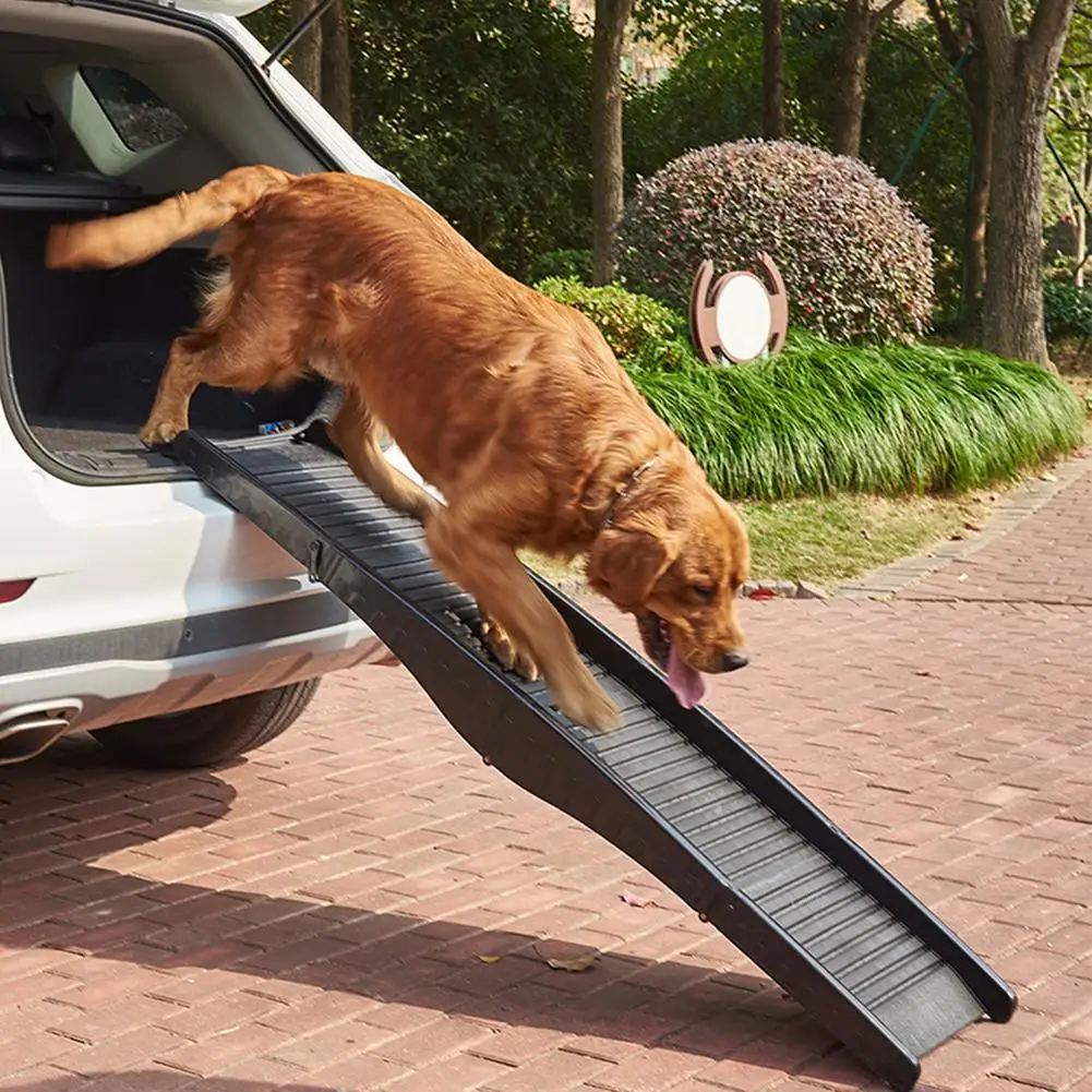 Imagem -02 - Dog Steps Pet Escadas Rampa do Cão Escada para Cães Escalada para Cama Caminhões de Carro Suv Dog Rampa para Pet Dog Escada Dobrável Dog Puppy Escadasrampa para Cães