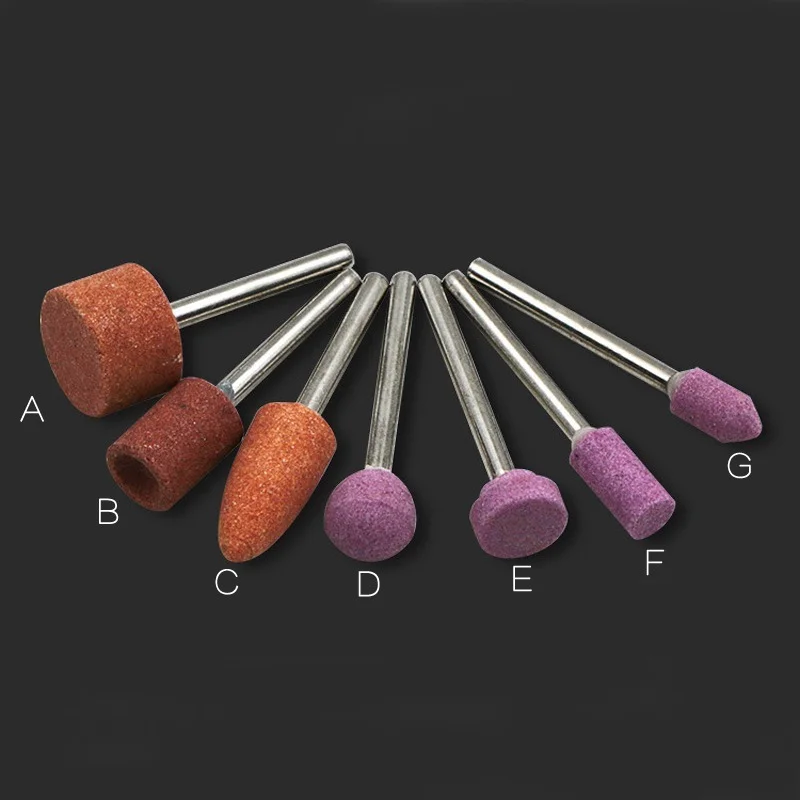 10Pcs Abrasive Mounted Stone Points Electric Grinding Accessories Polishing Head Wheel Tool For Dremel Rotary Power Tools