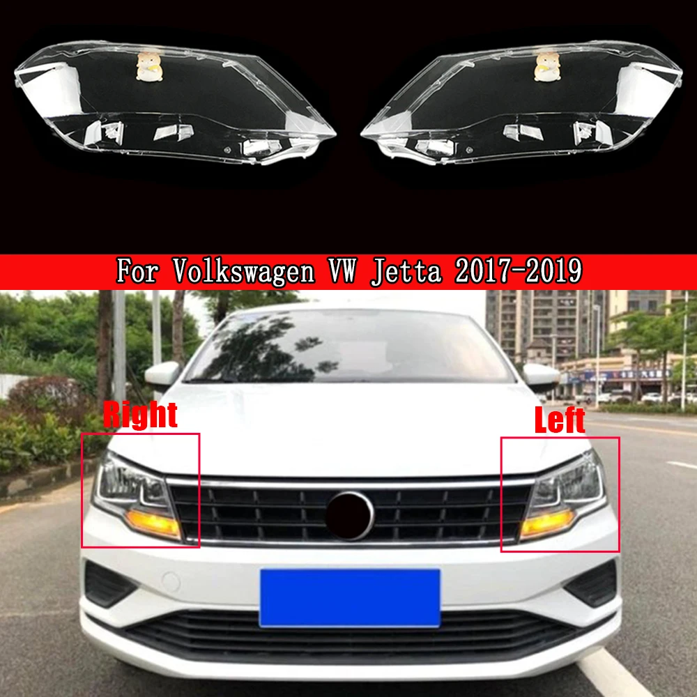 

Front Headlight cover For Volkswagen VW Jetta 2017 2018 2019 Transparent Lampshade Plexiglass Replace Original Lens