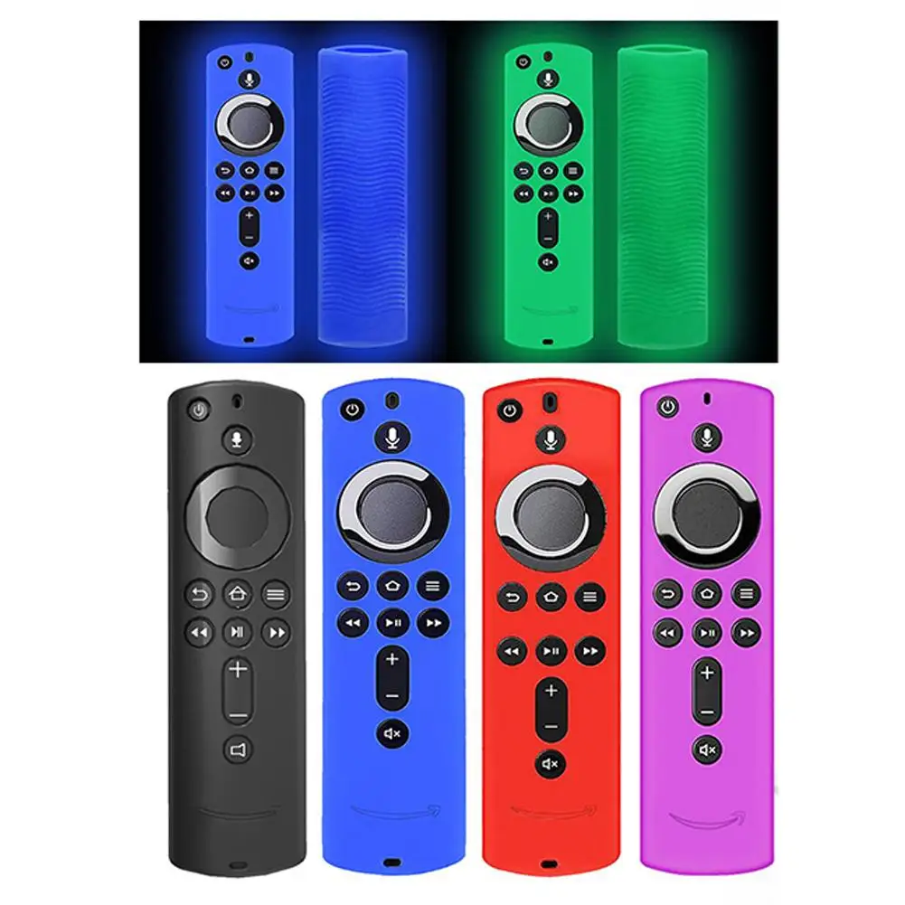 Luminous Color Glow In The Dark Remote Control Anti-lost Silicone Case Stick 4K / Cube Protection Anti-loss