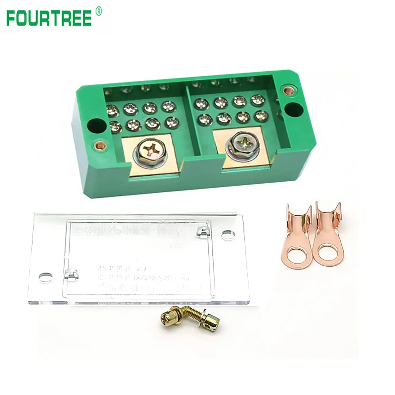 2 In 8 Out High Power Junction Box Quick Connect 220V Einphasig Haushalt Null-feuer Shunt Terminal block Box Metering Fall