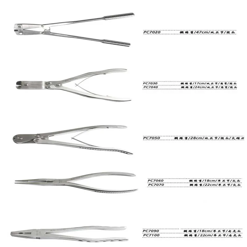 JZ medical Small animal orthopedic instrument Strong Stainless steel wire scissors bone plate screw Kirschner wire needle forcep