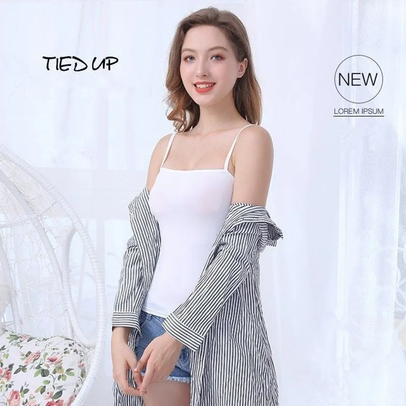 Spring Summer Fashion Women Sexy Lower Neck Backless Camis Top Tanks Student Girl Bottoming Shirt Camisole Lady Party Gift