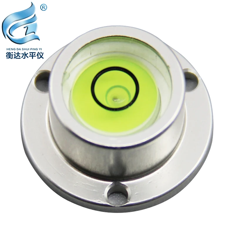 Mini Bullseye Orizzontale Metallo Borsette Bullseye Livello Strumento di Misura Universale Rotonda Bolla di Metallo Orizzontale Bolla di Livello