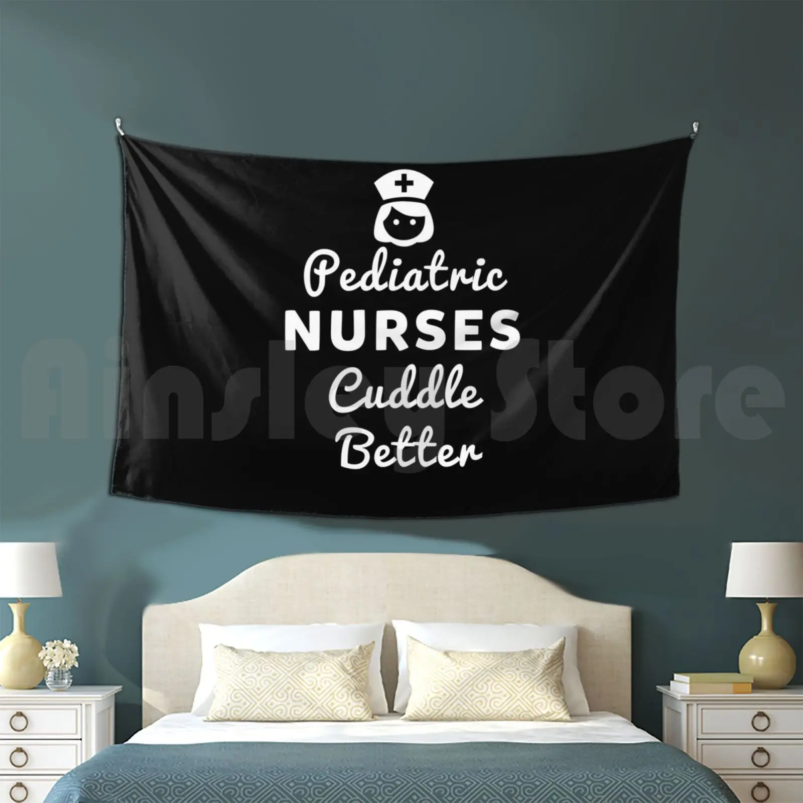 Pediatric Nurses Cuddle Better-Fun Registered Nurse Customized Tapestry Nurse Nurse Gift Pediatric