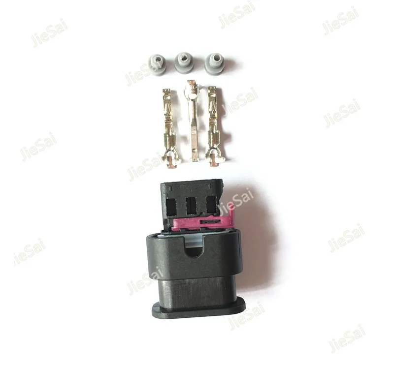 Tyco AMP 3 Pin Waterproof Auto Wire Connector 1718653-1 / 4F0 973 703A / 2-1718652-3 Reversing Radar Plug For VW Audi