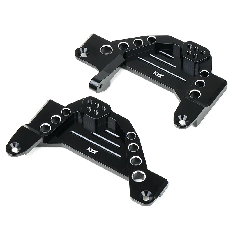 KYX Racing Aluminum Front Suspension Bracket Shock Towers Upgrades Parts Accessories for 1/6 RC Crawler Car Axial SCX6 AXI05000