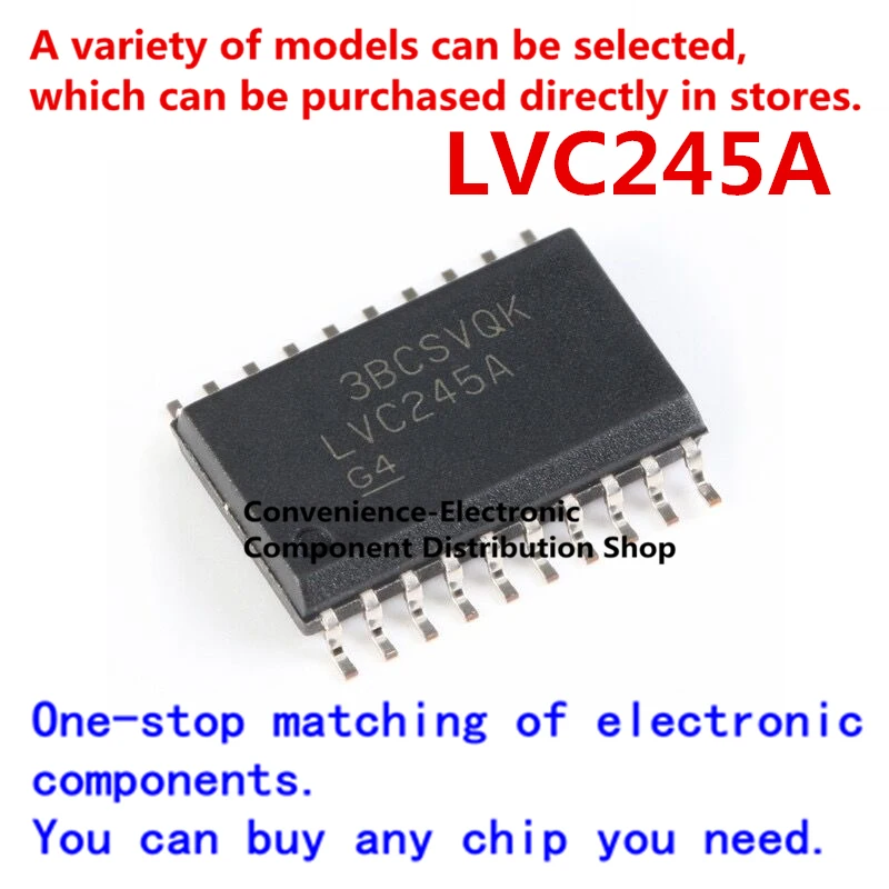 

10PCS/PACK LVC245A SN74LVC245ADW 74LVC245ADW SN74LVC245ADWR SMD SOIC-20 tri-state output octal bus transceiver