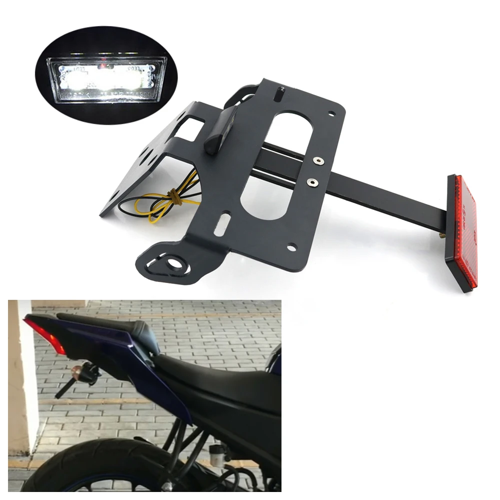 

License Registration Plate Holder Fit For Yamaha YZF R15 R150 2017-2023 Motorcycle Accessories Rear Tail Tidy Fender Eliminator