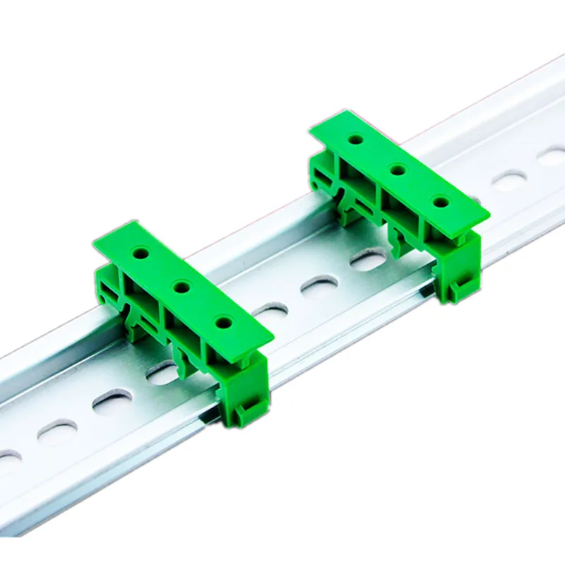 1Pair 35mm Din Rail Type PCB Bracket Panel Mounting Base PCB Circuit Board Bracket Holder Carrier Clips 2 pcs holders