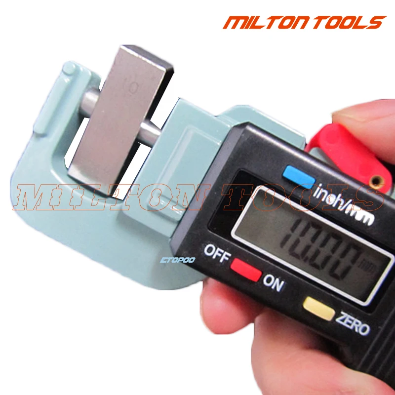 Portable Precise Digital Thickness Gauge Meter Metal Tester Micrometer 0 to 12.7mm Caliper Meter Width Measure Tools