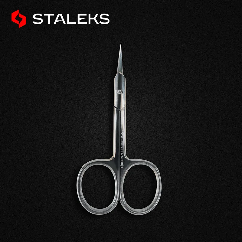 1pc STALEKS Classic 10-1 Elbow Beauty Scissors Stainless Steel Nail Scissors High Quality Peeling Makeup Scissors Tools