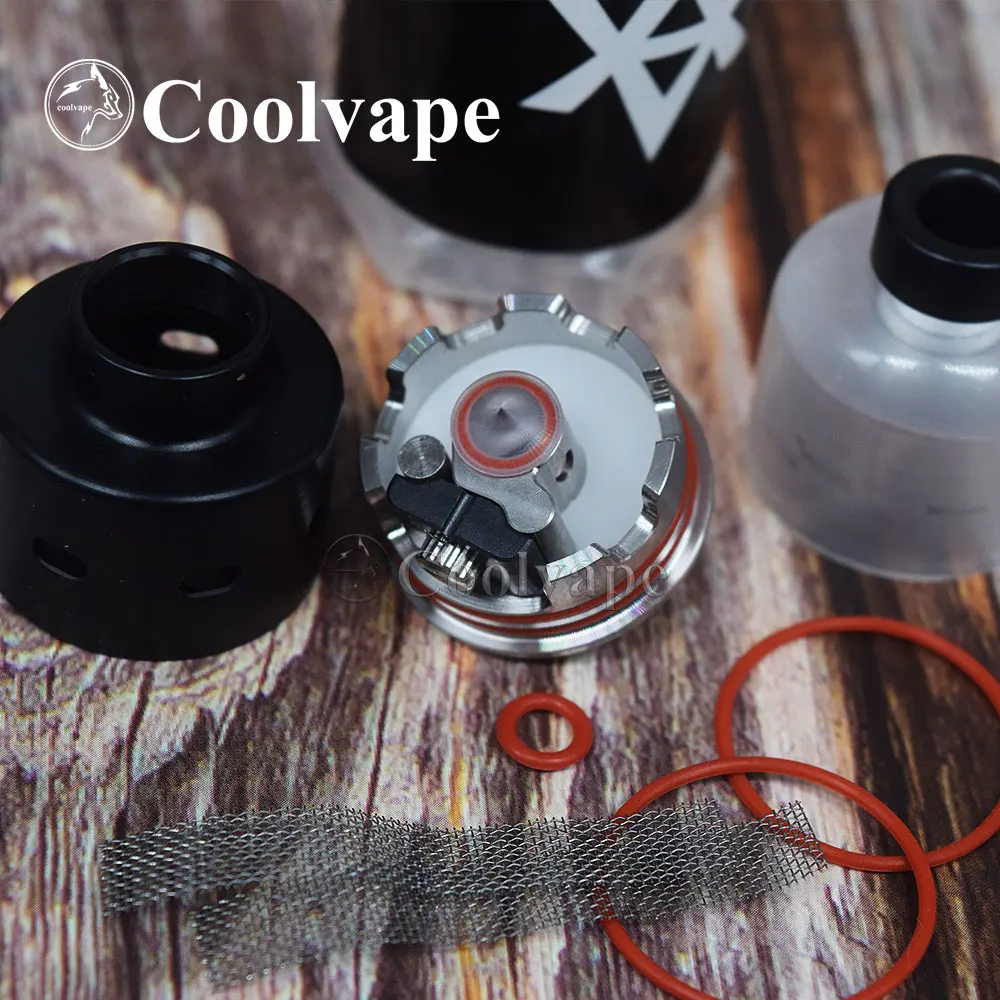 coolvape Black Belt rda by Athea 1:1 22 mm 316SS Rebuildable Dripping Tank with squonk BF PIN RDA vs Apocalypse GEN 2 RDA