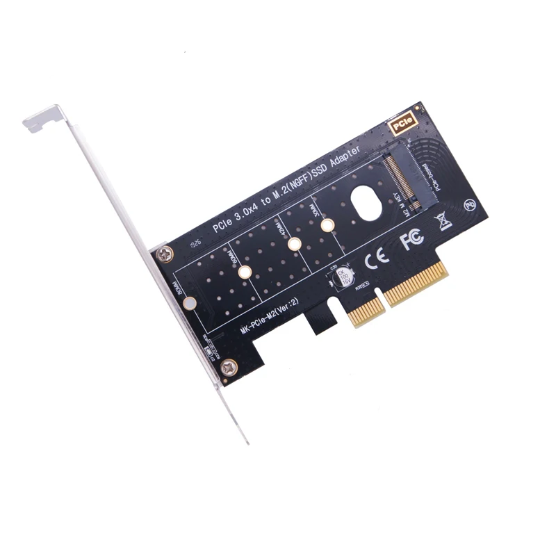 M.2 NVMe SSD NGFF to PCIE X4 Converter Card M Key Riser Multiplier PCI-e PCI Express 3.0 4X to 2230-2280 M.2 SSD M2 PCIE Adapter