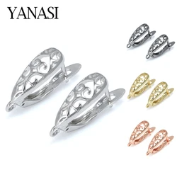 DIY Earrings Clasps Hooks for Woman Handmade Jewelry Making Accessories Fashion Design Hollow Jewelry Findings