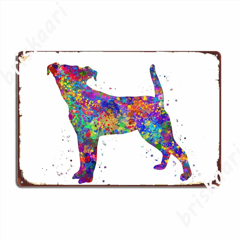 Jack Russell Dog Metal Sign Wall Decor Pub Personalized Garage Club Tin Sign Poster