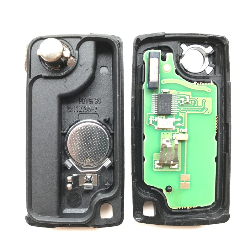 2 buttons 433MHz Remote Key For PEUGEOT 307 408 807 3008 308 207 Car Flip Folding key ID46 Chip CE0536 VA2 Blade