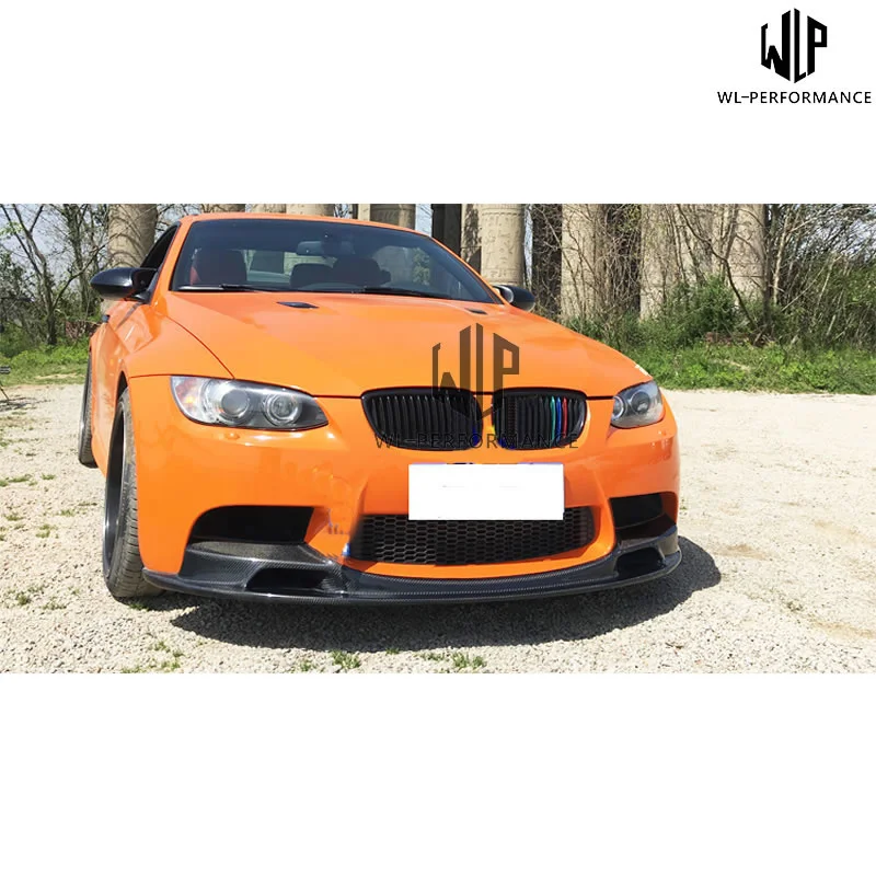 E9x E90 E92 E93 M3 High Quality Carbon Fiber Front Lip Splitter for Bmw E90 E92 E93 M3 Vorsteiner Gts-v Style Car Body Kit 05-13