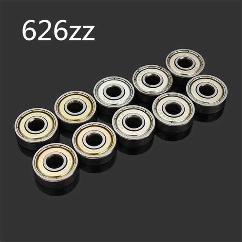 

10Pcs/Set Ball Bearings 6x19x6mm Engine Motor Four-Axis Bearing Steel Double Shielded Micro High Carbon Steel Single Row