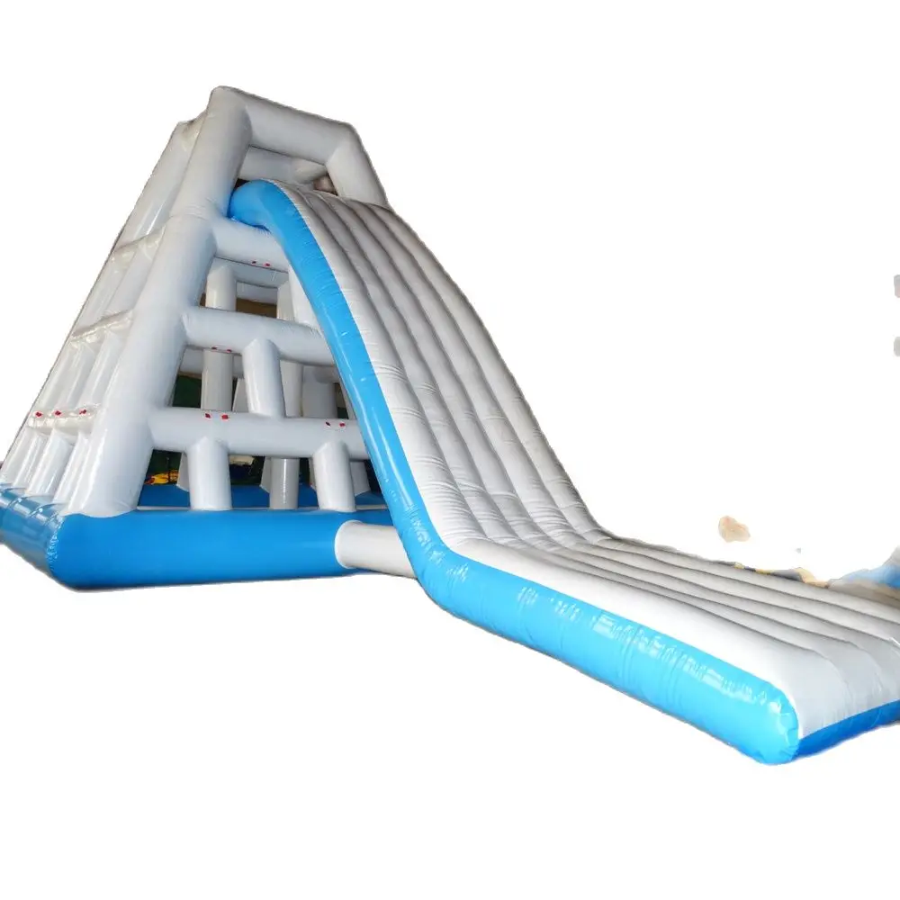 New Style Inflatable Long Water Slide With Climbing Tower Bouncy Sports Water Slide