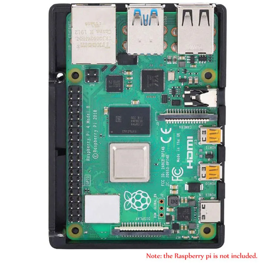 Raspberry Pi 4 Aluminum Alloy Case with Cooling Column Passive Cooling Armor Case for Raspberry Pi 4 Model B