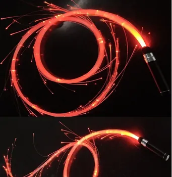 Frusta a fibra ottica a LED fibra ottica ricaricabile Pixel Light-up frusta flusso di luce giocattolo f/Dance Party Lighting show Rave EDM Music