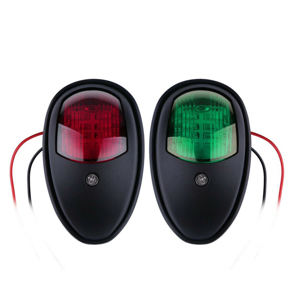 2pcs Navigation Lights For Boats 12V 24V Marine Yacht navigational lights Red and Green Marine Light