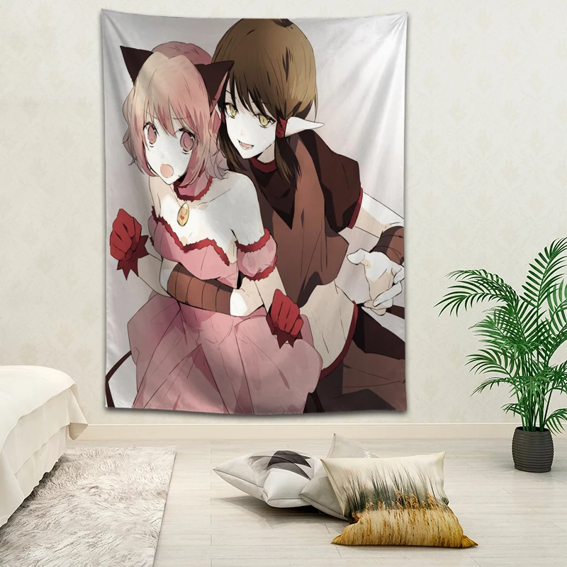 

Hot Sale Custom Anime Tokyo.Mew.Mew Printed Tapestry Background Decorative Tapestry Various Sizes Wall Hanging Decor