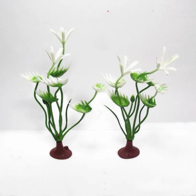 

10.5 CM psychological sand table simulation simulation model of water aquarium fish tank plastic grass and flowers