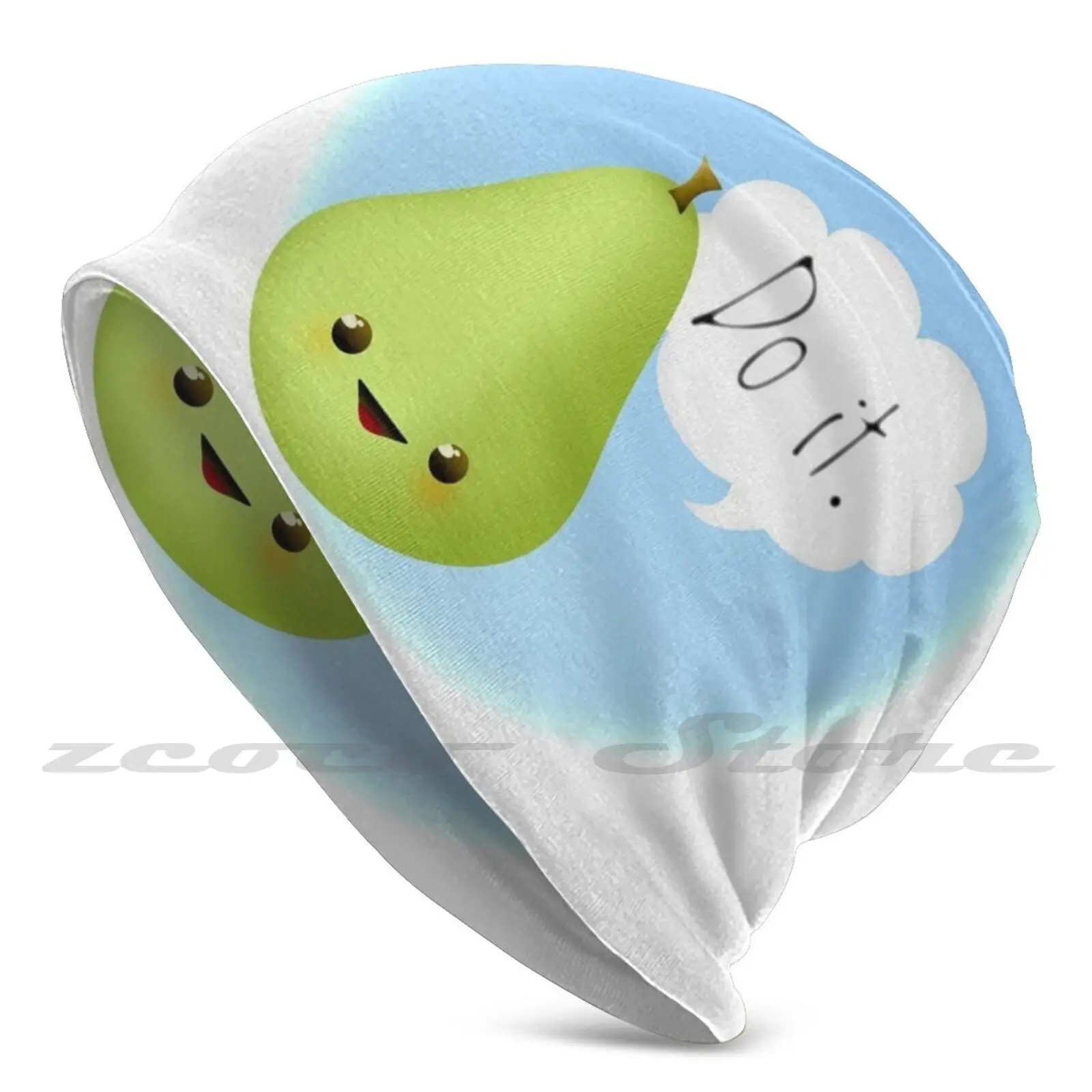 Pear Pressure Adult Kids Knit Hat Hedging Cap Outdoor Sports Breathable Pear Pear Pressure Funny Pun Fruit