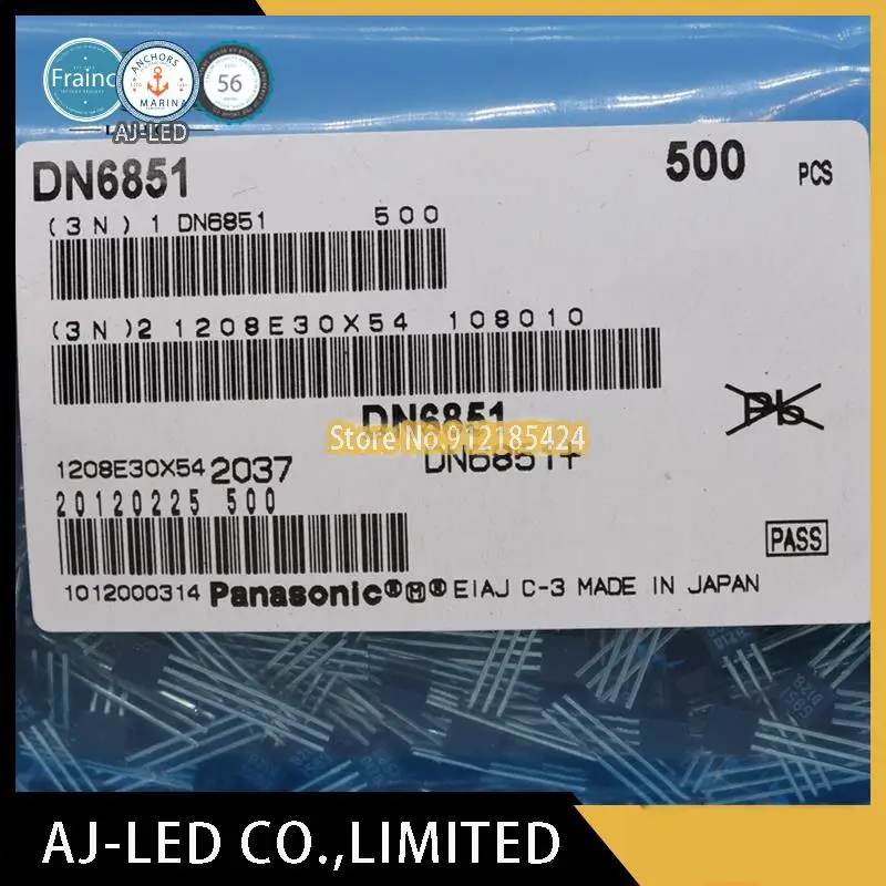 Interruptor de efecto de sensor Hall de rotación de posición de velocidad de DN6851-D, marca: 6851, TO-92S de pestillo de doble Polo, 10 unids/lote