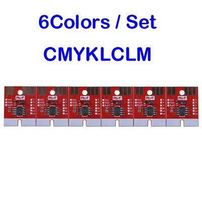 Chip Permanent for Mimaki JV33 / CJV30-60BS BS3 Ink Cartridge CMYKLCLM 6Pcs