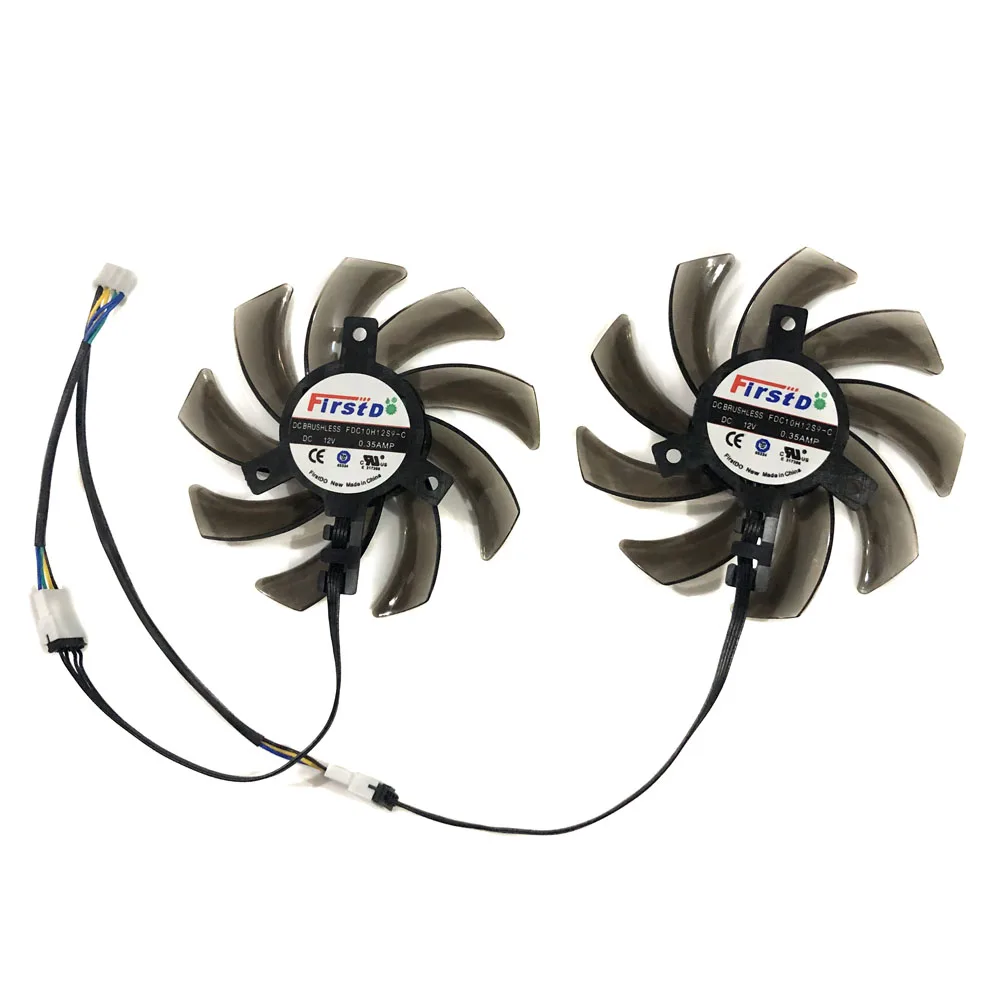 2 sztuk/zestaw FDC10H12S9-C, wentylator karty GPU,GPU VGA Video Fan,dla Palit GeForce CMP 30HX 6GB,dla PNY GTX 1080 XLR8 Gaming OC,dla PNY GeForce GTX 1060 XLR8 Gaming OC,wymienić GA91S2U — zdjęcie 5