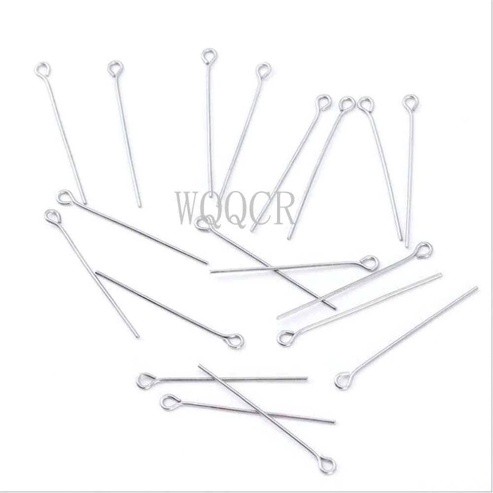 925 Sterling Silver 100pcs 14-70mm Heads Eye Flat Head Pin for Jewelry Making Findings Accessories Wholesale Earrings Supplies