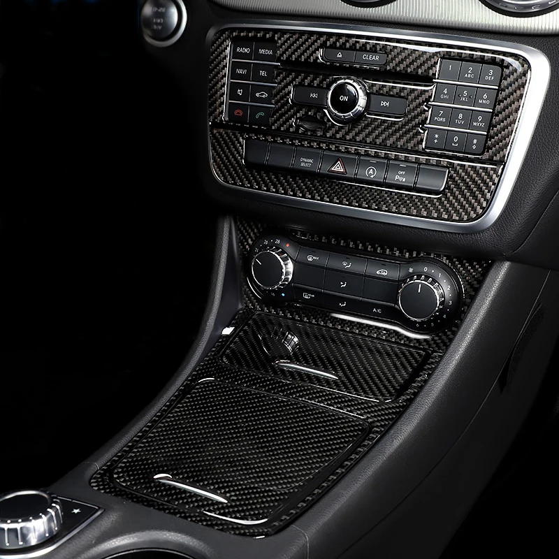 For Mercedes Benz A Class W176 GLA X156 CLA Accessories Car Interior Air Conditioning CD Console Panel Cover Trim Car Styling