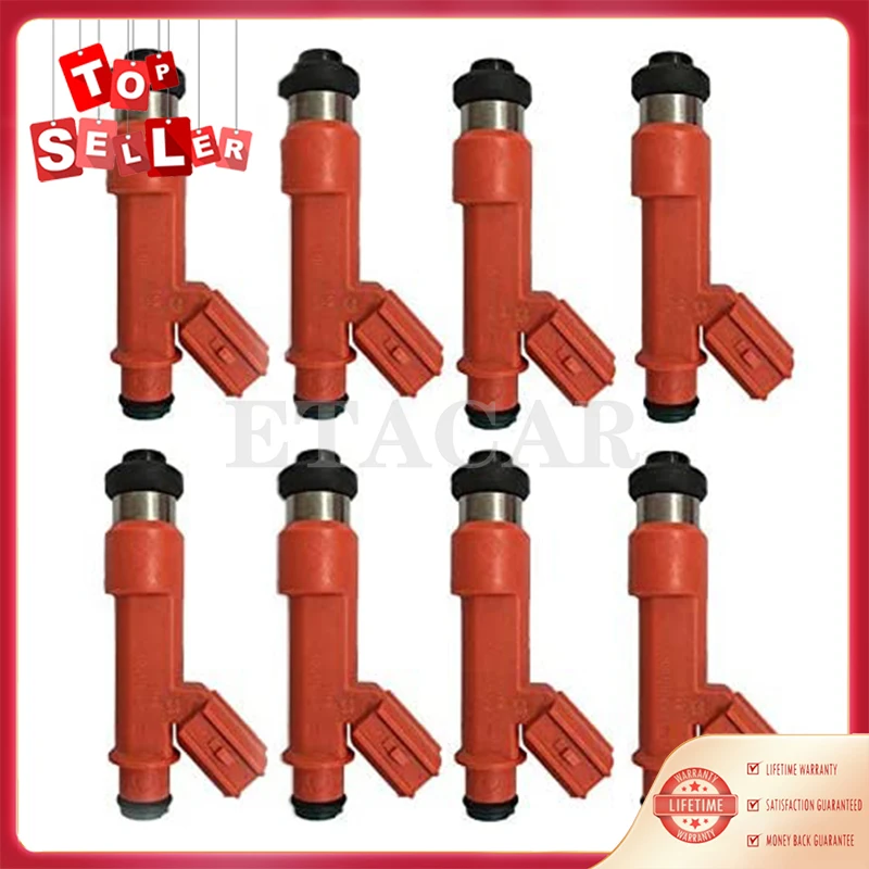 8pcs Video in 8x With plugs E85 High performance 850cc 1001-87F90 For New Toyota supra 1jzget 2JZGTE engine motor fuel injector