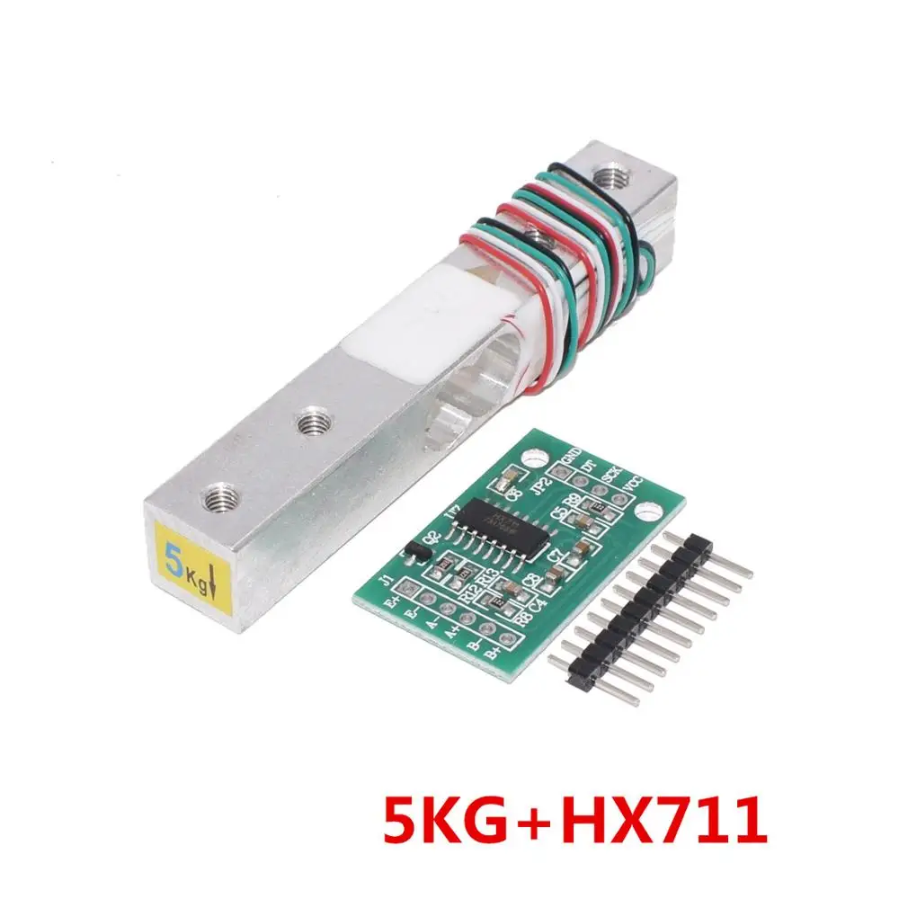 Load Cell 1KG 5KG 10KG 20KG HX711 AD Module Weight Sensor Electronic Scale Aluminum Alloy Weighing Pressure Sensor