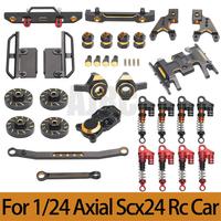 Axle Housing Servo Stand Transmission Mount Case Chassis Links Steering cup For 1/24 Crawler Car Axial SCX24 90081 4WD AXI00004