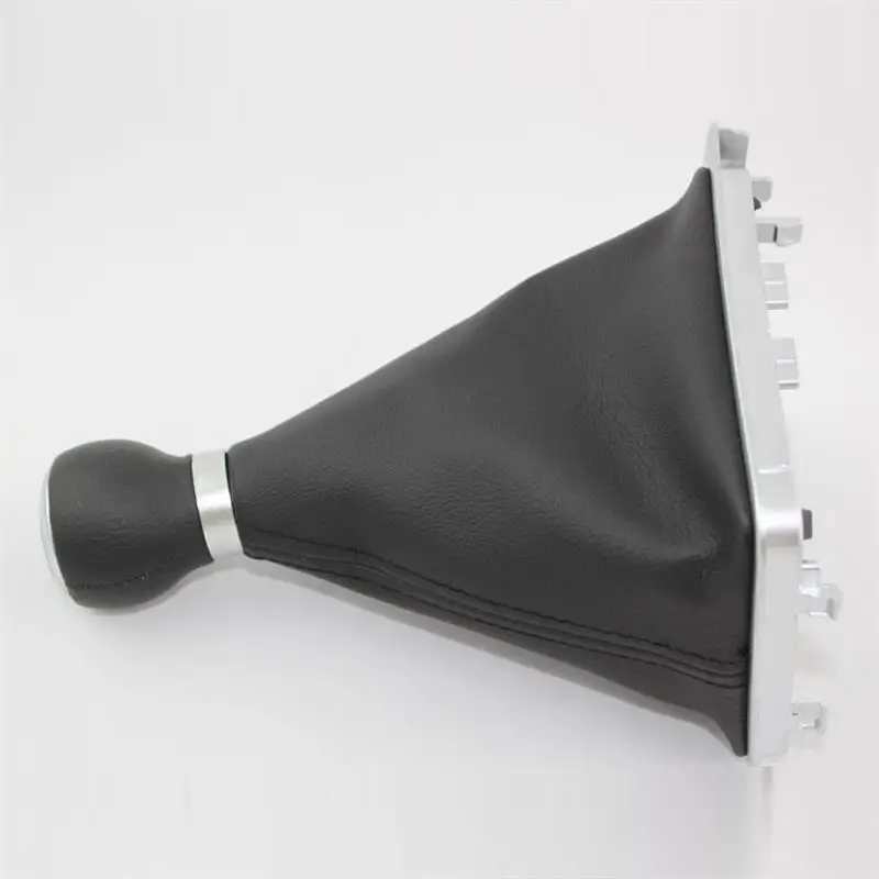 Car 6 Speed Gear Stick Shift Knob With Leather Boot 3C0711113A For VW Passat B6 2006 2007 2008 2009 2010