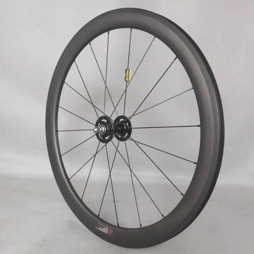 Novatec-Fixed Gear Wheels for Track Bike, 50mm Clincher Carbon Wheels, 700C Wheelset, Track Bike