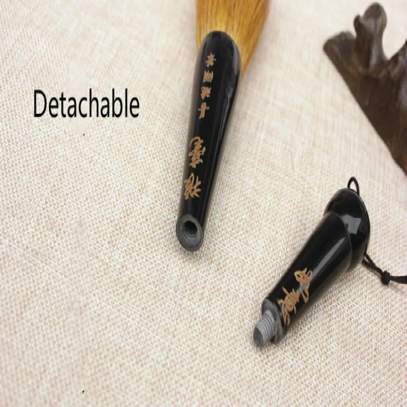 Extra Large Ox Horn Calligraphy Brushes Woolen Hair Landscape Painting Calligraphy Brush Weasel Hair Hopper-shaped Brush Ink Pen