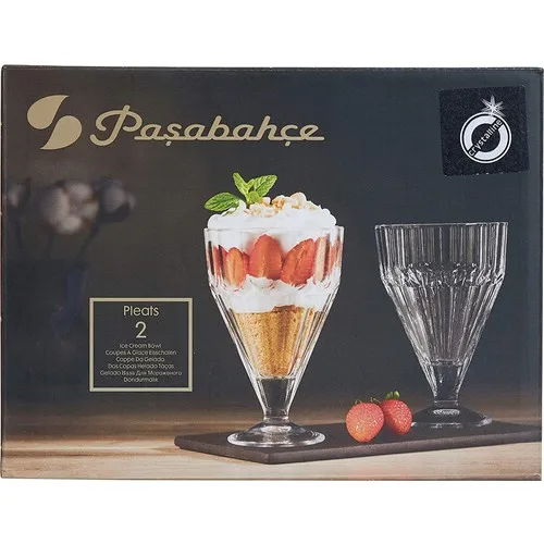 Pasabahce Glass Ice Cream 2 pcs 68136