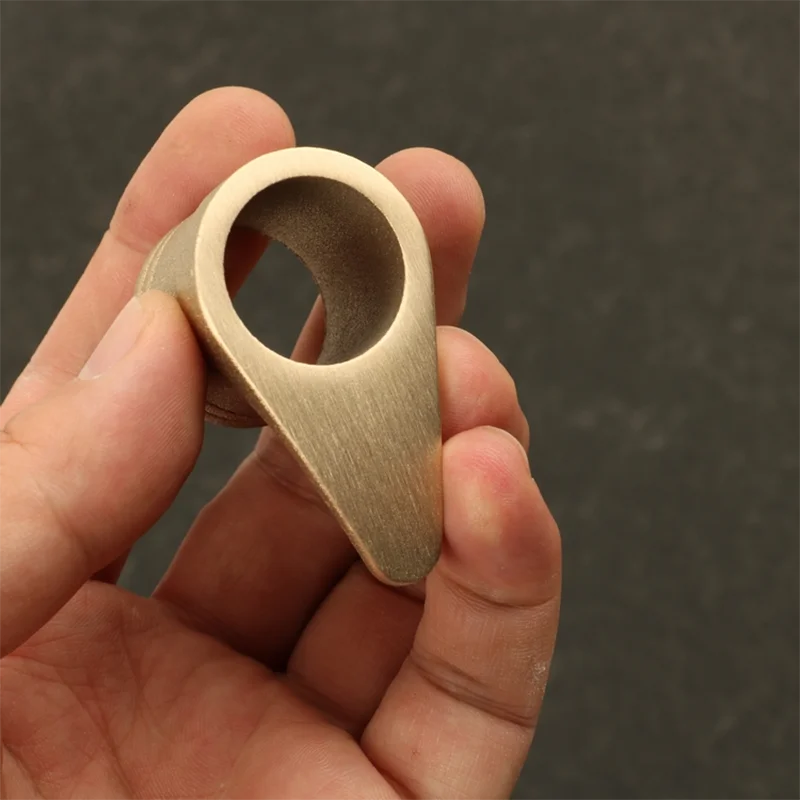 Imagem -04 - Peça de Bronze Cnc Feito sob Encomenda Faca Lidar com Guarda Mão Proteger Facas Faça Você Mesmo Fazendo Acessórios Dedo Reforçar Peças Fundição Embrião 1