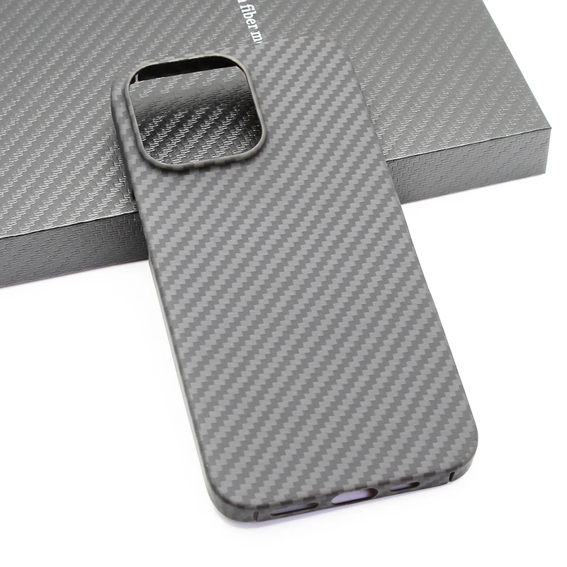 iStore Carbon fiber case For Apple iPhone 13 Pro Max Case Fully enclosed protective shell Aramid fiber material case