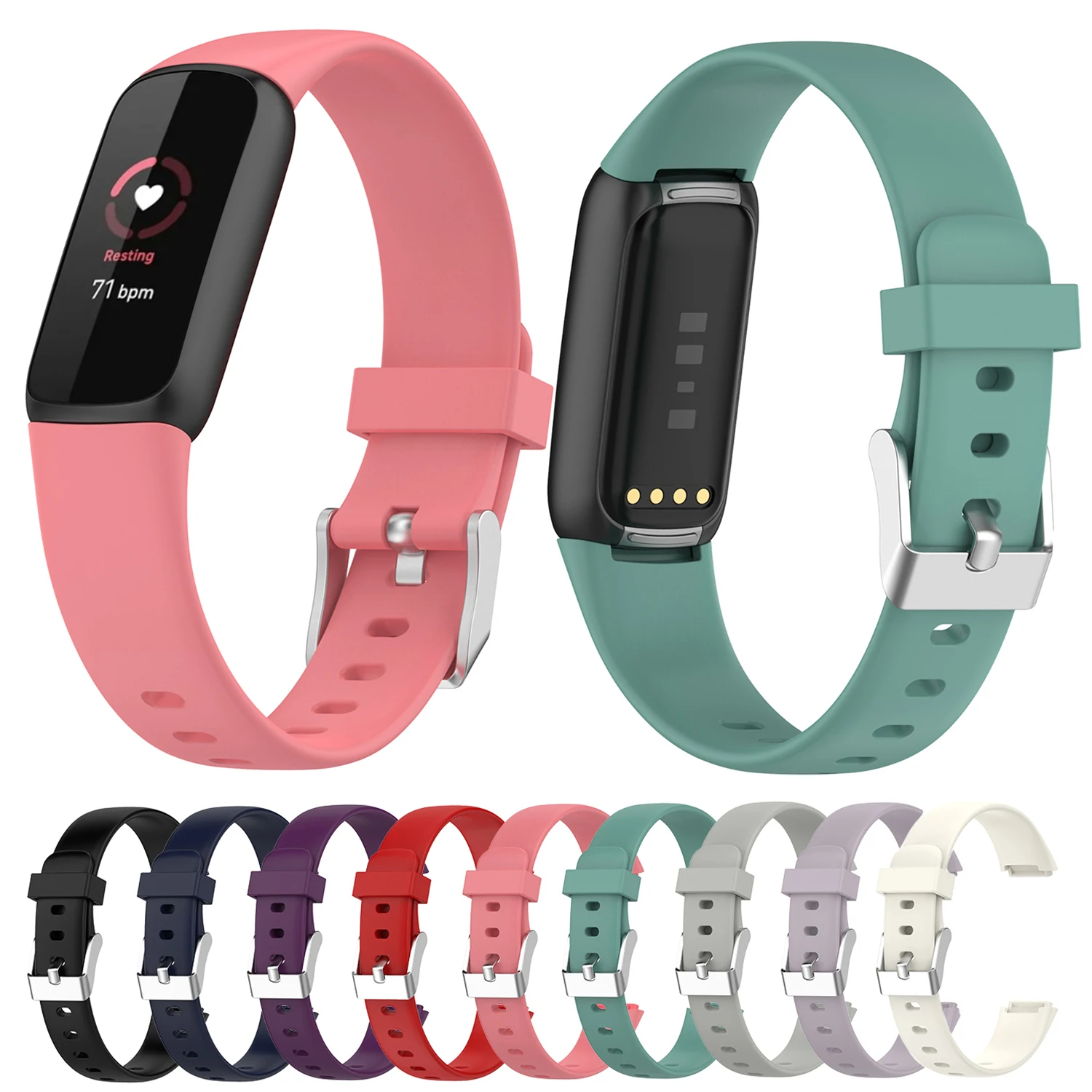 Soft Silicone Wrist Strap For Fitbit Luxe Band Replacement Bracelet Wristband For Fitbit Luxe