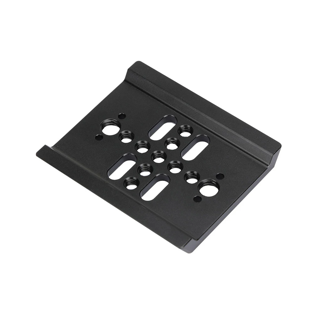 KIMRIG Lightweight 80mm ARRI Dovetail Plate WIth 1/4ββ-20 And 3/8ββ-16 Threaded Holes Tripod Fluid Head DSLR Camera Accessories