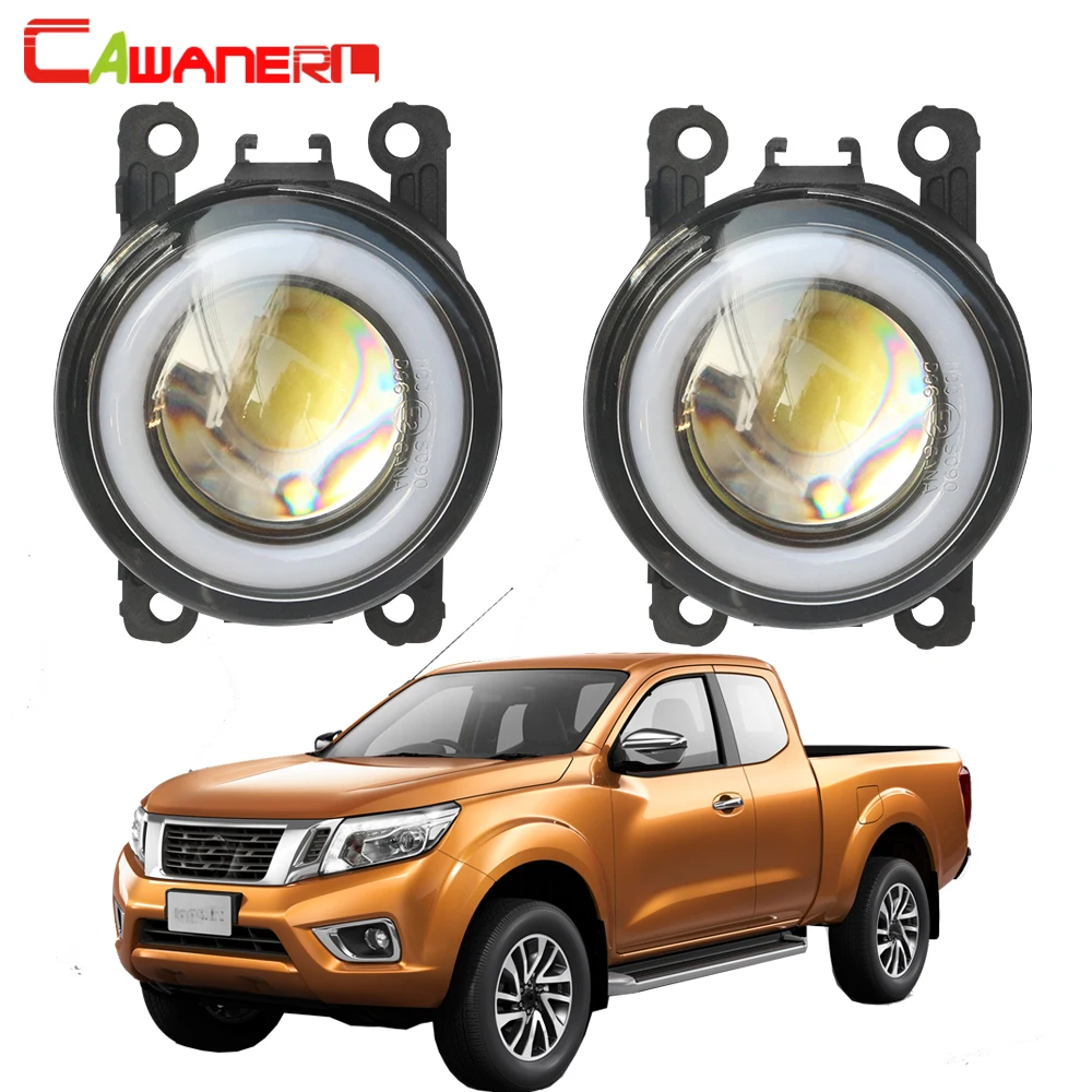 

Cawanerl For Nissan Navara D40 Pickup 2005-2012 Car LED Fog Light Angel Eye DRL Daytime Running Lamp H11 3000LM 12V 2 Pieces