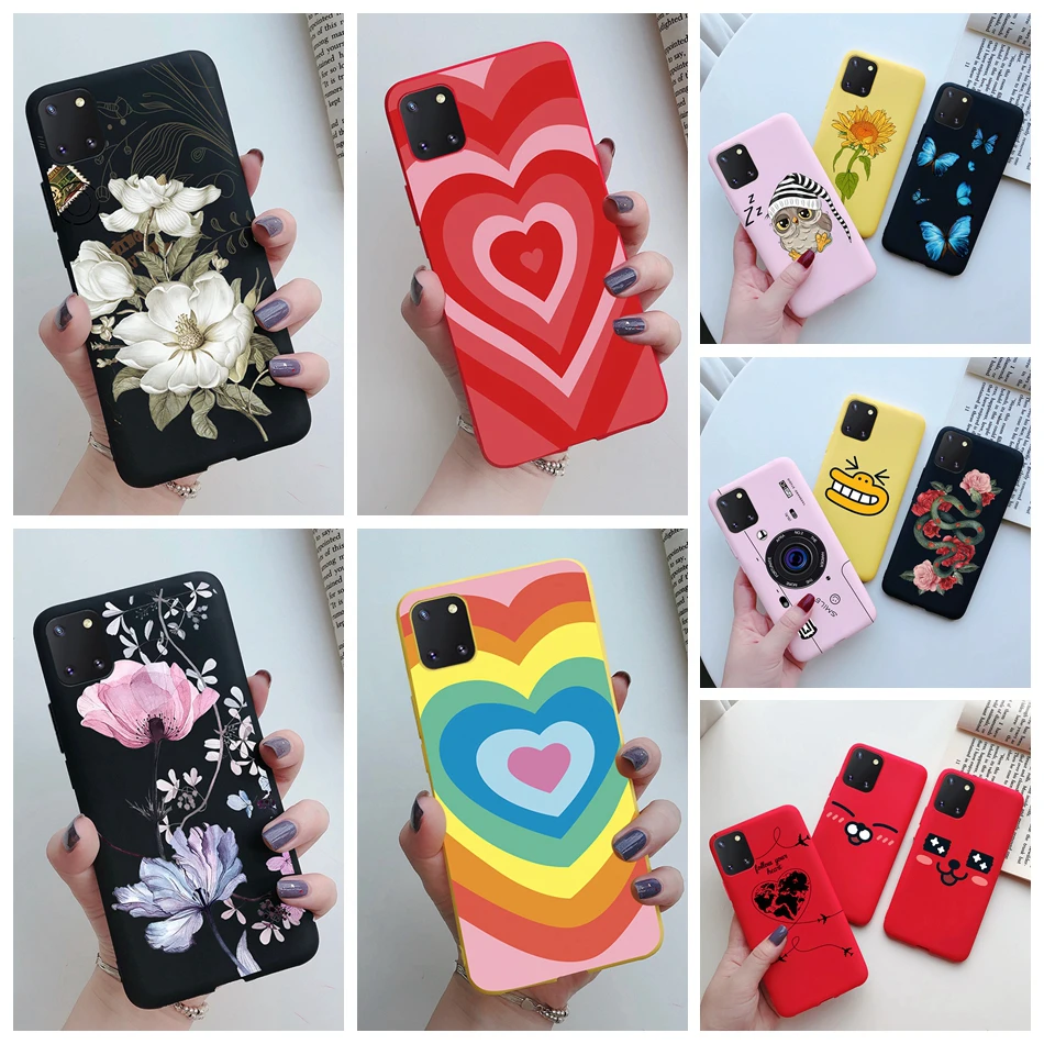 Cute Love Heart Phone Cases For Samsung Galaxy Note 10 Lite Case S10 Lite Soft Slim Back Cover For Samsung Note10 Lite SM-N770F