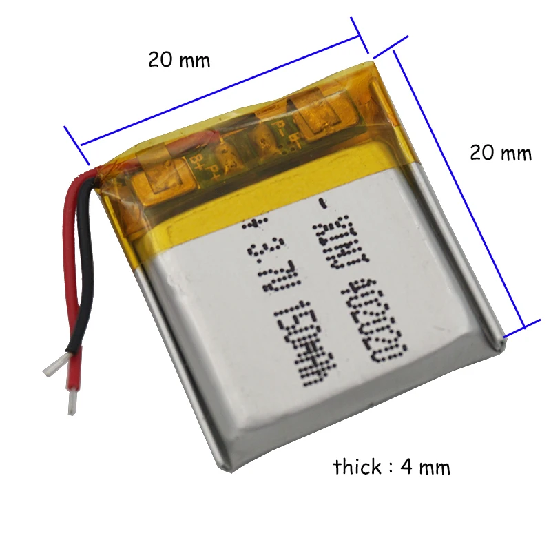 Batería de litio recargable de litio de 3,7 V 150 mAh 0,55 Wh 402020   Li-ion para ratones ratón GPS Bluetooth auricular altavoz auriculares DashCam
