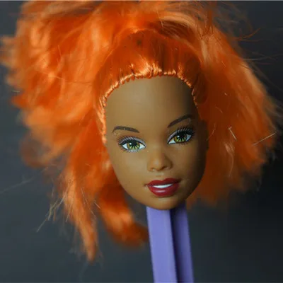 002 1/6 27cm doll head gift for girl collection toy with hair baby head make-up nuannuanmengwu dongcheng qibaoleyuan